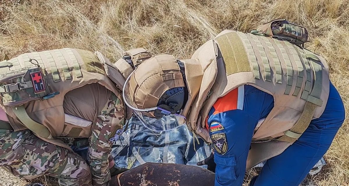 Сапёры МЧС уничтожили 100-килограммовую авиабомбу в Городищенском районе